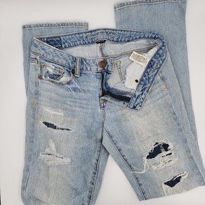 American Eagle Destructed Skinny Kick Jean 4